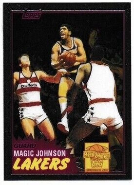 2000-01 Topps Chrome Reprint #3 of 7 Magic Johnson Lakers